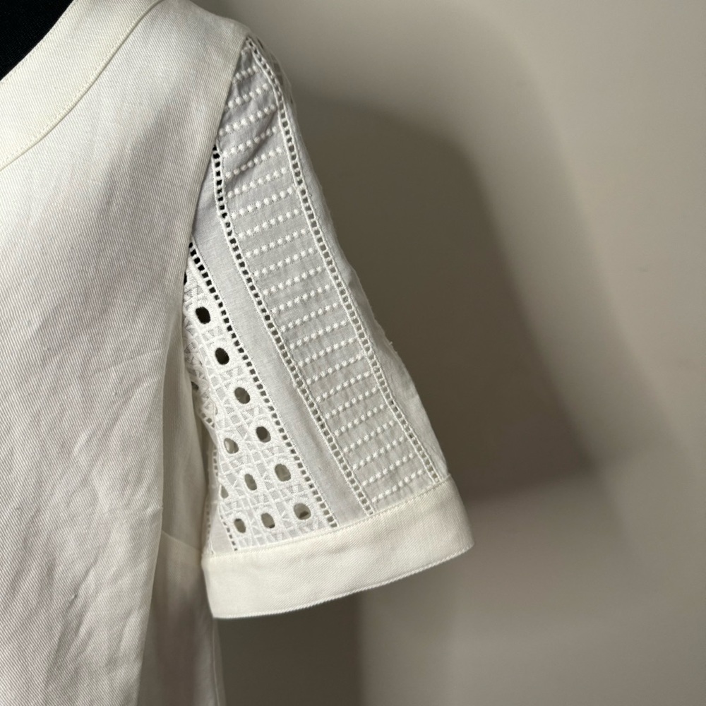 NWT Vineyard Vines White Eyelet City Shift Dress - Picture 8 of 12